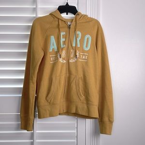 Aeropostale Gold Fleece Jacket